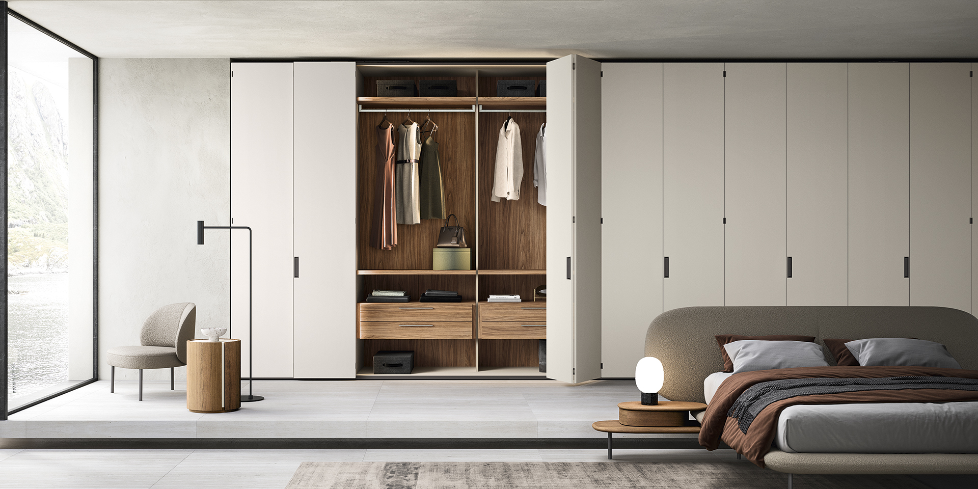 Nuit — Chambre et dressing Géant d'ameublement